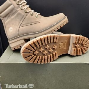 Timberland Courmayeur Valley 6" WP Mid Lace Taupe Nubuck Boots Shoes 7.5 NEW